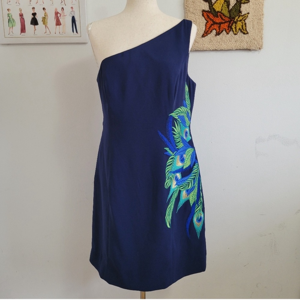 Lilly Pullitzer | Jamie One Shoulder Peacock Dress